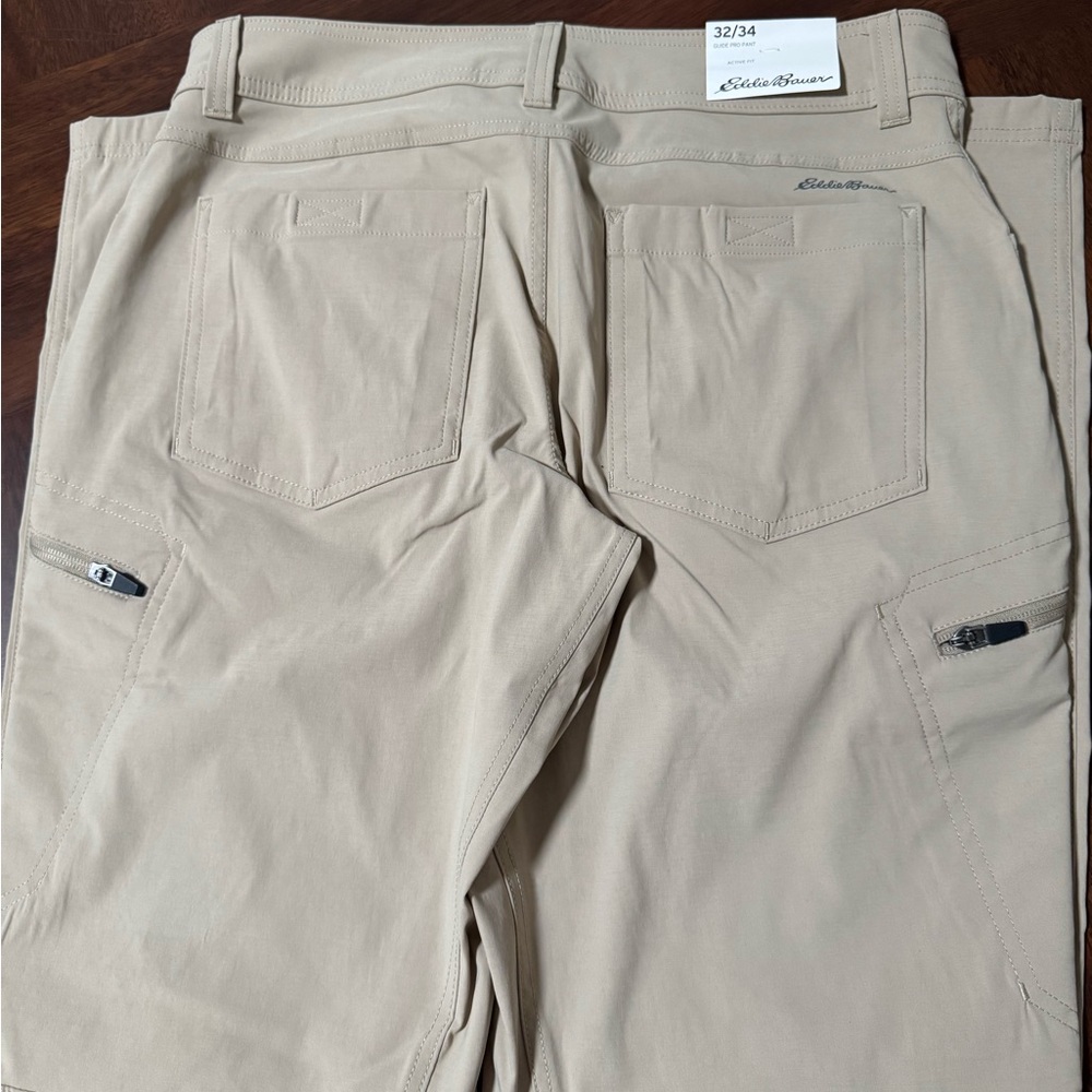 Eddie Bauer Tan Cargo Pants Outdoor Adventure Essential - Picture 6 of 6